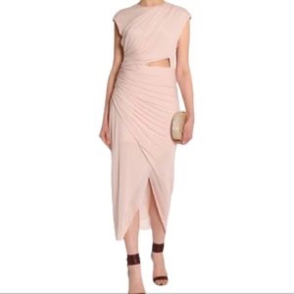 Halston Heritage ruched dress size 2